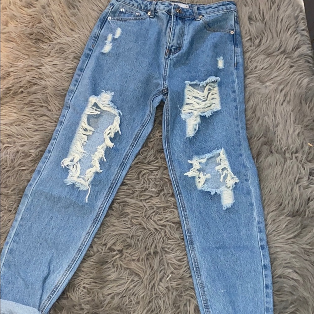 NEW Adika Distressed Mom Jeans NEW
